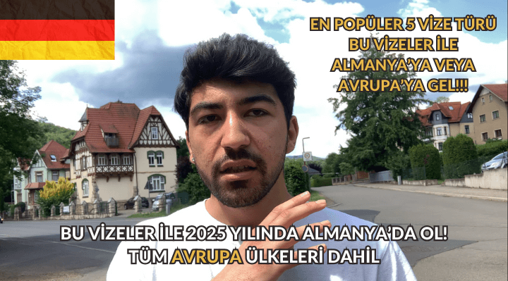 ALMANYA'YA GELMEK İÇİN EN İYİ 5 VİZE TÜRÜ! BU YIL BU VİDEO İLE ALMANYA'YA GEL! EN GARANTİ VİZELER!